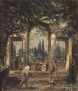 Diego Velazquez La Villa Medicis a Rome (le Pavillon d'Ariane) (df02) oil painting on canvas